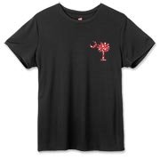 Get a White Heart Pattern Palmetto Moon Hanes Women's Cool Dri T-shirt for your sweetheart this Valentine's Day! Featuring the a smaller pocket sized version of the South Carolina Palmetto Moon with a white heart pattern printed smaller on the left chest