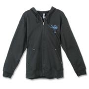 Buy a Blue Polka Dot Palmetto Moon Canvas Freemont Full-Zip Hoodie that features a blue palmetto moon with white polka dots.