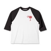 Get a White Heart Pattern Palmetto Moon for your sweetheart this Valentine's Day! Featuring the a smaller pocket sized version of the South Carolina Palmetto Moon with a white heart pattern printed in the pocket area of a shirt or apparel item.