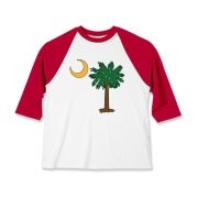 Merry Christmas from the Palmetto State! Celebrate Christmas in South Carolina with a Christmas Palmetto Moon T-Shirt, Sweatshirt, or other gift item.