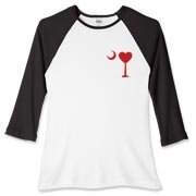 Get a Heart Palmetto Moon for your sweetheart this Valentine's Day! Featuring the a smaller pocket sized version of the South Carolina Palmetto Moon with a red heart printed in the pocket area of a shirt or apparel item.