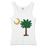 Merry Christmas from the Palmetto State! Celebrate Christmas in South Carolina with a Christmas Palmetto Moon T-Shirt, Sweatshirt, or other gift item.
