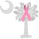 Pink Ribbon Palmetto Tree symbolizes the fight against Breast Cancer in South Carolina. Proceeds from the sale of all Pink Ribbon t-shirts, apparel and gifts will be donated to support the fight against breast cancer.